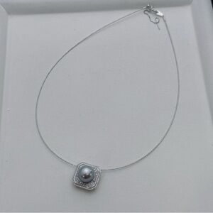 X816 S925 Tahitian Sea Pearl Bangle Necklace and Belt Bracelet 2in1 Style